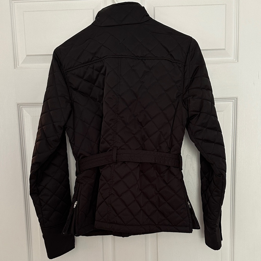 Ariat Women's Black Quilted Utility Jacket with Snap Details - Picture 4 of 4